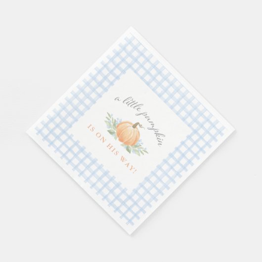 Babydusche Napkins | Ein kleiner Pumpkin Serviette (Ecke)