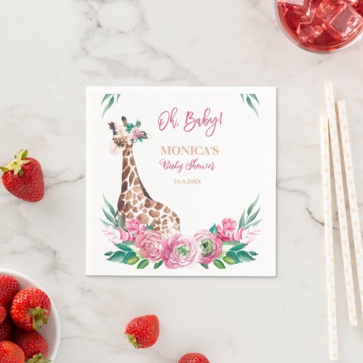 Babydusche Napkins Serviette (Beispiel)