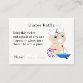 Babydusche Nautical Boys Niedlich Sailor Blue Begleitkarte (Vorderseite)