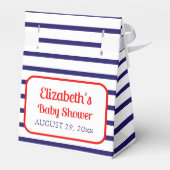 Babydusche Nautical Sailboat Vielen Dank Geschenkschachtel (Rückseite)