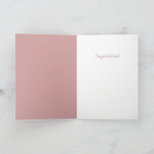 Babydusche Neueltern niedlich lustiges Rosa Karte (Innenseite)