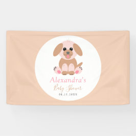 Babydusche Neutrale Personalisierte Welpenpflege Banner