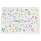 Babydusche Niedlich Baby Girl Geschenktasche Große Geschenktüte (Vorderseite)