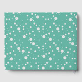 Babydusche Niedlich Bear Green Balloon Geschlecht Gästebuch (Rückseite)