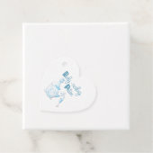 Babydusche Niedlich Blue Baby Maaking Pose Geschenkanhänger (Beispiel)
