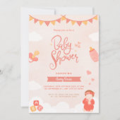 Babydusche niedlich einladung (Vorderseite)