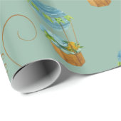 Babydusche niedlich Elephant Geschenkpapier (Rolleneckpunkt)