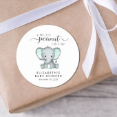 Babydusche Niedlich Elephant Runder Aufkleber