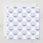 Babydusche Niedlich Lila Pink Daisy Blume laden (Rückseite)