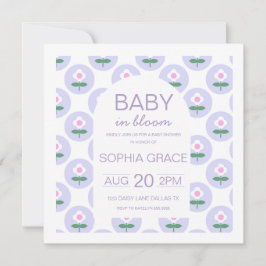 Babydusche Niedlich Lila Pink Daisy Blume laden