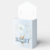 Babydusche Niedlich Teddy Bear Blue Floral Schöne Geschenkschachtel (Geöffnet)
