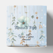 Babydusche Niedlich Teddy Bear Blue Floral Schöne Geschenkschachtel (Oben)