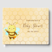 Babydusche niedliche Hummelwabenrübe Gästebuch (Vorderseite)