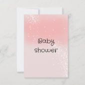 Babydusche, niedliche Katze und Baby Dankeskarte (Rückseite)