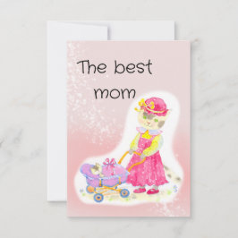 Babydusche, niedliche Katze und Baby Dankeskarte