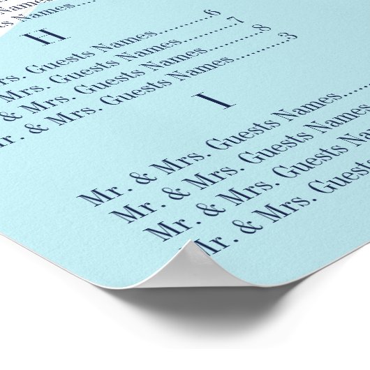 Babydusche Niedliche Lamm-Gästekarte Poster (Ecke)