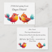 Babydusche Niedliche Wasserfarbe Begleitkarte (Vorne/Hinten)