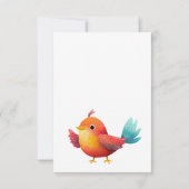 Babydusche Niedliche Wasserfarbe Dankeskarte (Rückseite)