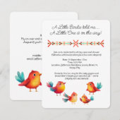 Babydusche Niedliche Wasserfarbe Einladung (Vorne/Hinten)