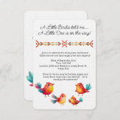 Babydusche Niedliche Wasserfarbe Einladung (Vorne/Hinten)