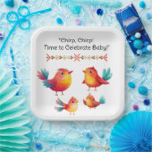 Babydusche Niedliche Wasserfarbe Pappteller (Party)