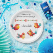 Babydusche Niedliche Wasserfarbe Pappteller (Party)