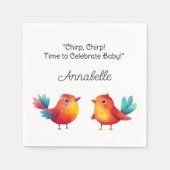 Babydusche Niedliche Wasserfarbe Serviette (Vorderseite)