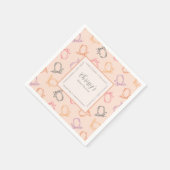 Babydusche Niedlicher Kürbis Serviette (Ecke)