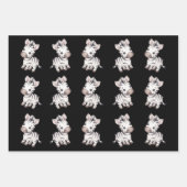 Babydusche niedliches Zebramuster Geschenkpapier Set (Vorderseite 2)