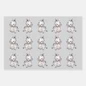 Babydusche niedliches Zebramuster Geschenkpapier Set (Vorderseite 2)