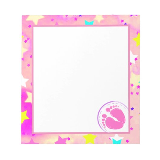 Babydusche Note Pad Notizblock (Vorderseite)
