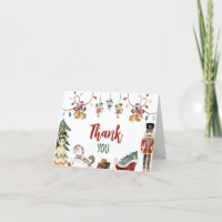 Babydusche Nutcracker Danke Karte
