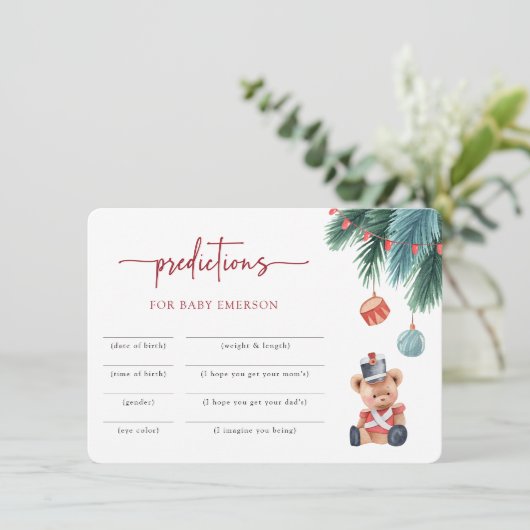 Babydusche Nutcracker Einladung (Stehend Vorderseite)