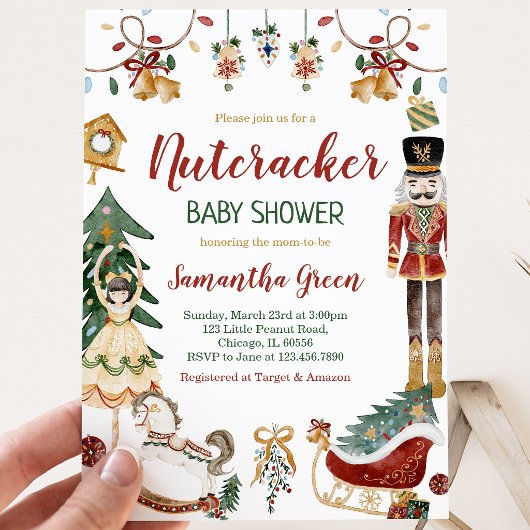 Babydusche Nutcracker Einladung