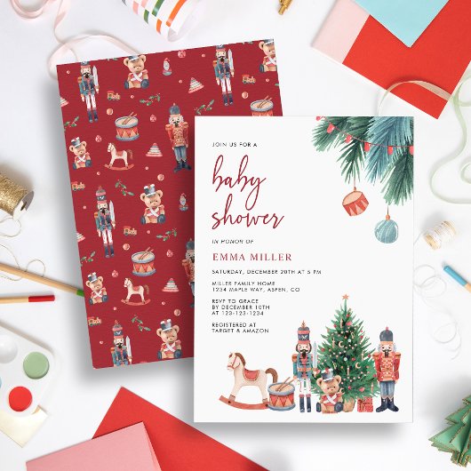 Babydusche Nutcracker Einladung