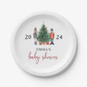 Babydusche Nutcracker Pappteller (Vorderseite)