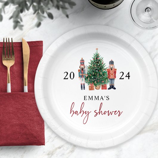 Babydusche Nutcracker Pappteller