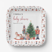 Babydusche Nutcracker Pappteller (Vorderseite)