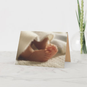 Babydusche oder Ankündigung wenig Fuß
