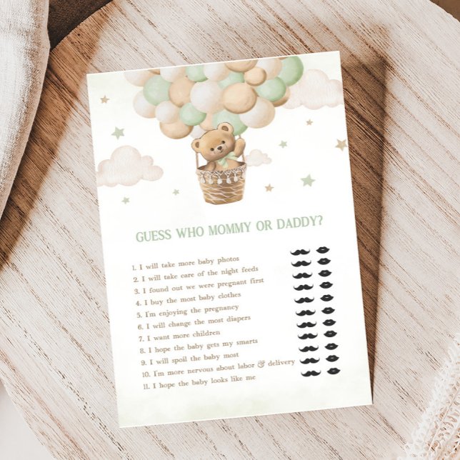 Babydusche oder Daddy Game (Bearly Wait Bear Baby Shower Game)