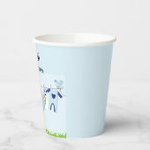 Babydusche oder Papiertücher Pappbecher (Links)