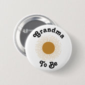 Babydusche Oma, um hier zu sein, kommt der Sohn Button (Vorne & Hinten)