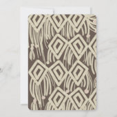 Babydusche Painterly Macrame Boho Einladung (Rückseite)