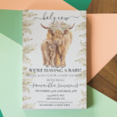 Babydusche Pampas Grass Einladung