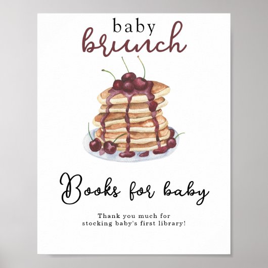 Babydusche Pancakes Bücher für Kinder Poster (Vorne)