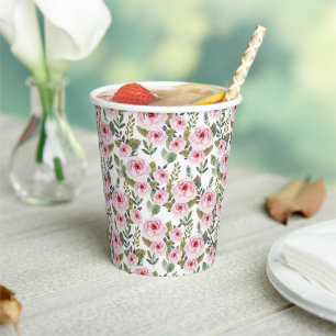 Babydusche Papier Cup mit niedlichem Design. Pappbecher