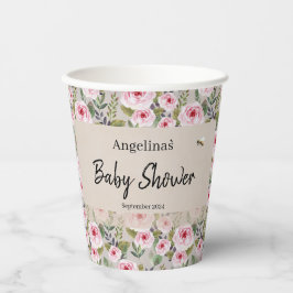 Babydusche Papier Cup mit niedlichem Design. Pappbecher