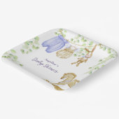 Babydusche Papierplatte mit einem charmanten Muste Pappteller (Gewinkelt)