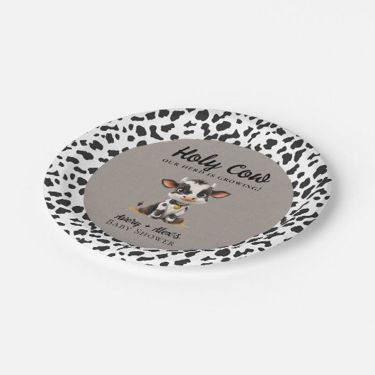 Babydusche Pappteller (Schrägansicht)