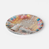 Babydusche Pappteller (Schrägansicht)